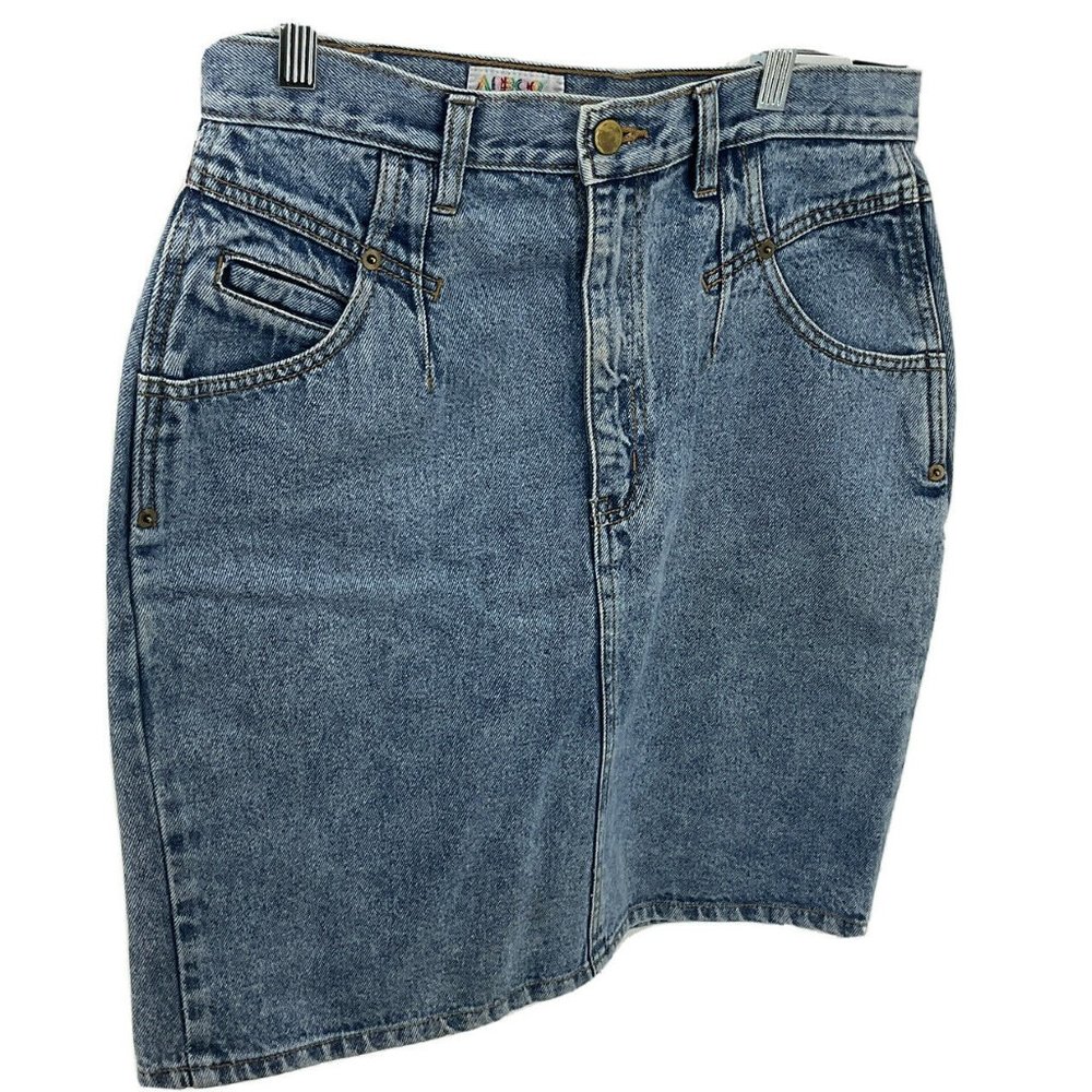 Arbor‎ Creek Juniors Denim Blue Jean Skirt Size 11